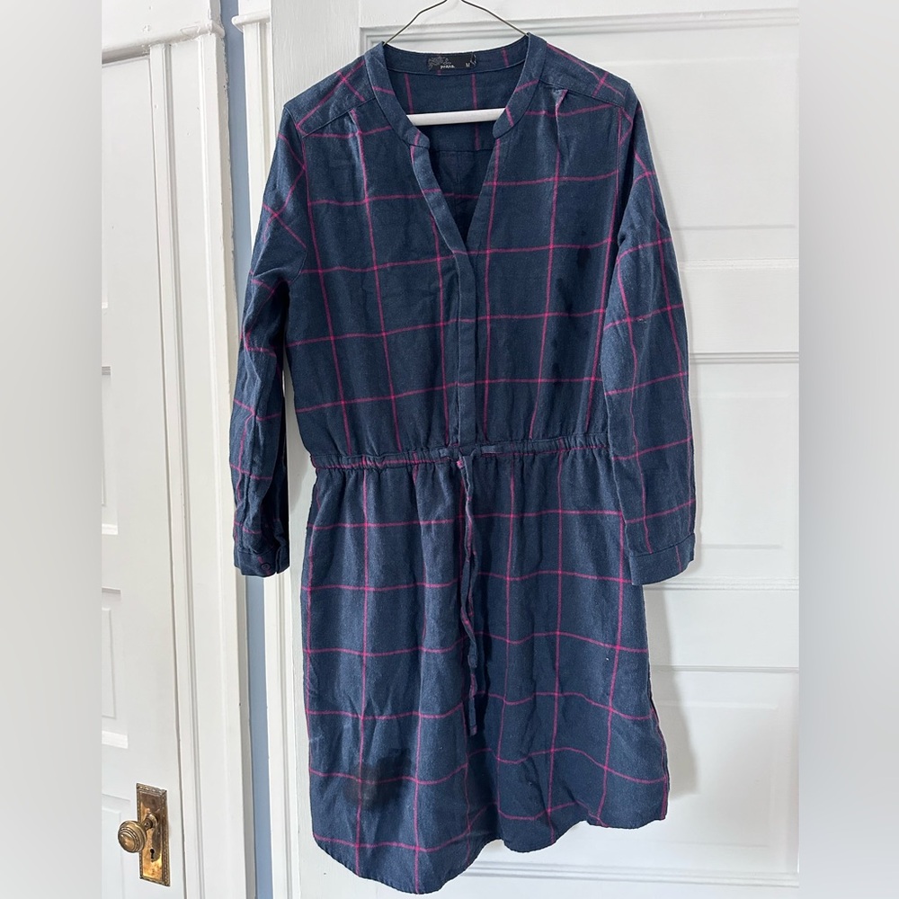 Prana flannel dress, size M